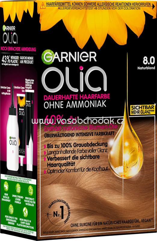 GARNIER olia Haarfarbe 8.0 Naturblond, 1 St