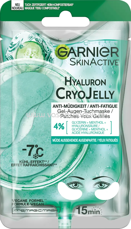 Garnier Skin Active Augenpads Cryo Jelly 1 Paar, 2 St Garnier Skin Active Augenpads Cryo Jelly 1 Paar, 2 St