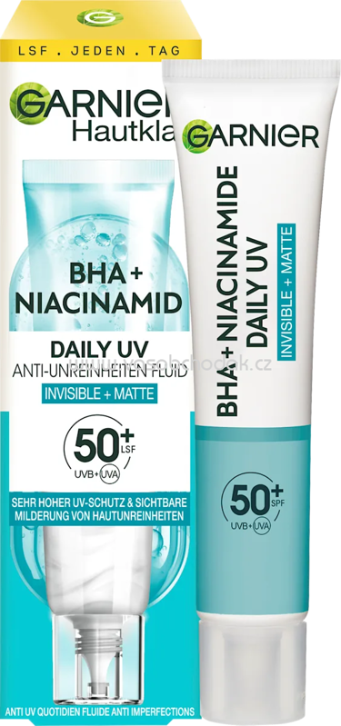 Garnier Skin Active Fluid BHA + Niaciamide LSF 50+, 40 ml Garnier Skin Active Fluid BHA + Niaciamide LSF 50+, 40 ml