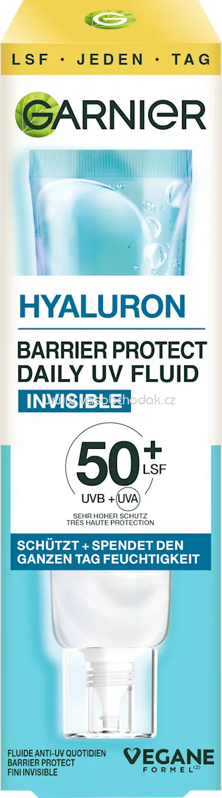 Garnier Skin Active Fluid Hyaluron Barrier Protect Daily LSF 50+, 40 ml Garnier Skin Active Fluid Hyaluron Barrier Protect Daily LSF 50+, 40 ml