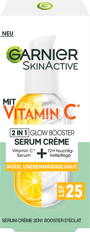 Garnier Skin Active Gesichtsserum-Creme 2in1 Vitamin C, LSF 25, 50 ml Garnier Skin Active Gesichtsserum-Creme 2in1 Vitamin C, LSF 25, 50 ml