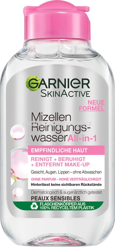 Garnier Skin Active Mizellenwasser All-in-1 Reisegröße, 100 ml Garnier Skin Active Mizellenwasser All-in-1 Reisegröße, 100 ml