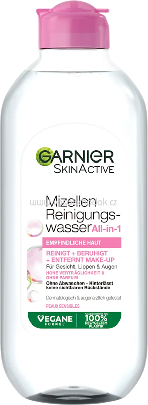 Garnier Skin Active Mizellenwasser empfindliche Haut All in 1, 400 ml Garnier Skin Active Mizellenwasser empfindliche Haut All in 1, 400 ml