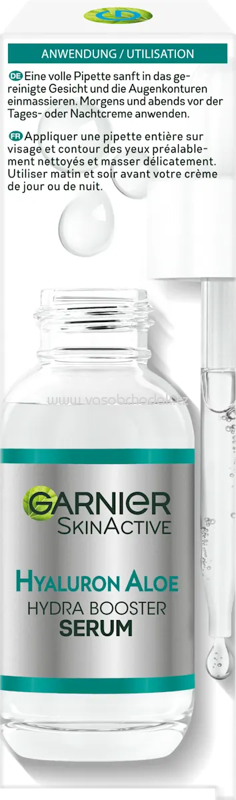 Garnier Skin Active Serum Hyaluron Aloe Hydra Booster, 30 ml Garnier Skin Active Serum Hyaluron Aloe Hydra Booster, 30 ml