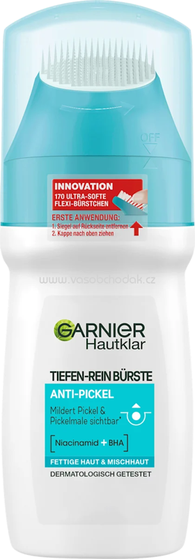 GARNIER SKIN NATURALS Gesichtsreinignugsbürste Hautklar, 150 ml GARNIER SKIN NATURALS Gesichtsreinignugsbürste Hautklar, 150 ml