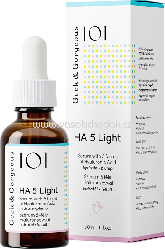 Geek&Gorgeous Serum HA 5 Light, 30 ml Geek&Gorgeous Serum HA 5 Light, 30 ml