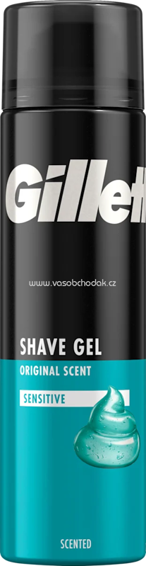 Gillette Rasiergel, Sensitive Basis, 200 ml