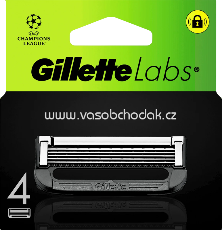 Gillette Rasierklingen, Labs Gold, 4 St Gillette Rasierklingen, Labs Gold, 4 St