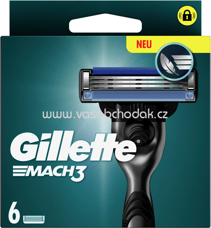 Gillette Rasierklingen, Mach3, 6 St