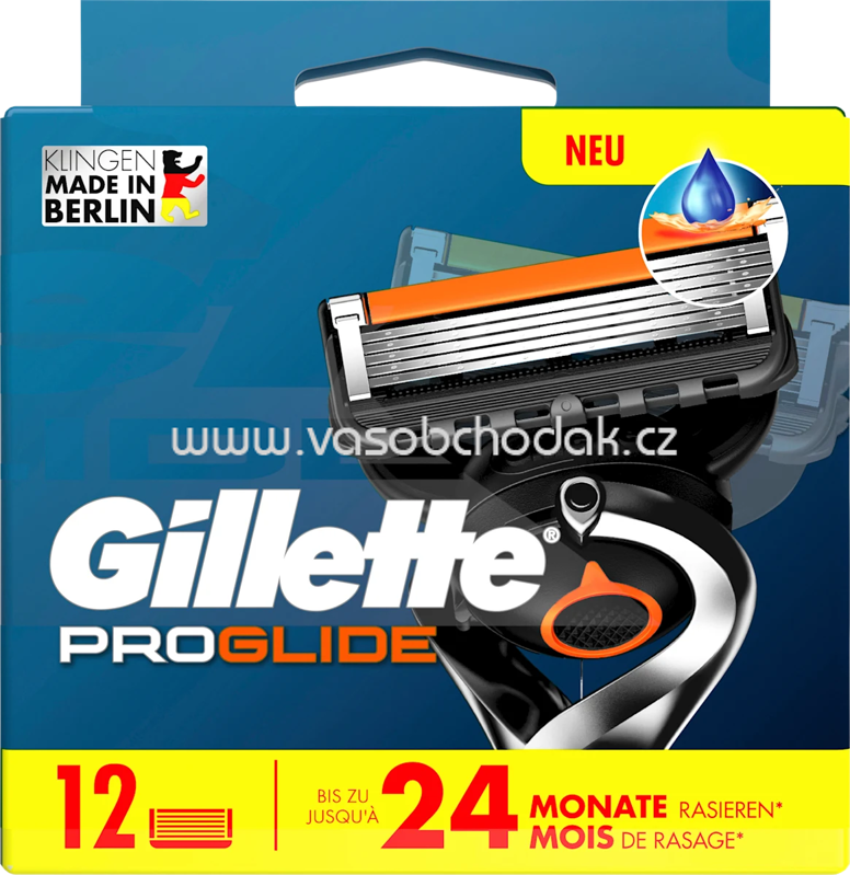 Gillette Rasierklingen, ProGlide, 12 St