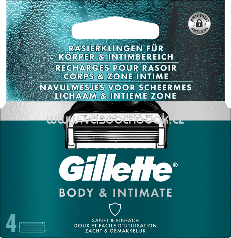 Gillette INTIMATE Rasierklingen, Intimate, 4 St Gillette INTIMATE Rasierklingen, Intimate, 4 St
