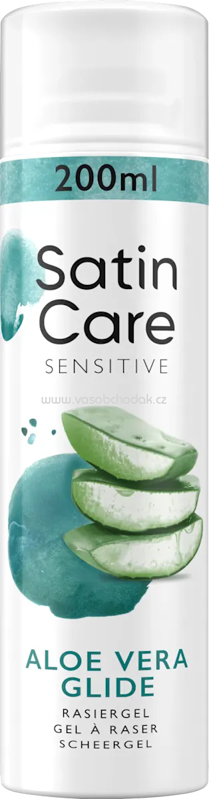 Gillette Satin Care Rasiergel, Aloe Vera, 200 ml