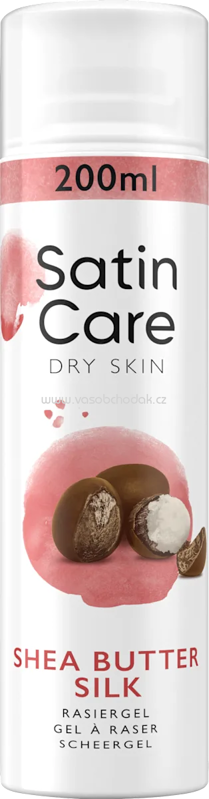 Gillette Satin Care Rasiergel, Shea Butter Silk, 200 ml Gillette Satin Care Rasiergel, Shea Butter Silk, 200 ml