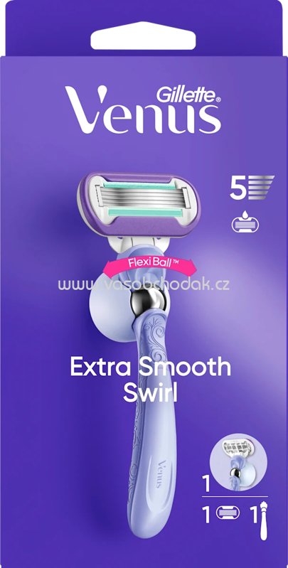 Gillette Venus Rasierer, Extra Smooth Swirl, 1 St Gillette Venus Rasierer, Extra Smooth Swirl, 1 St
