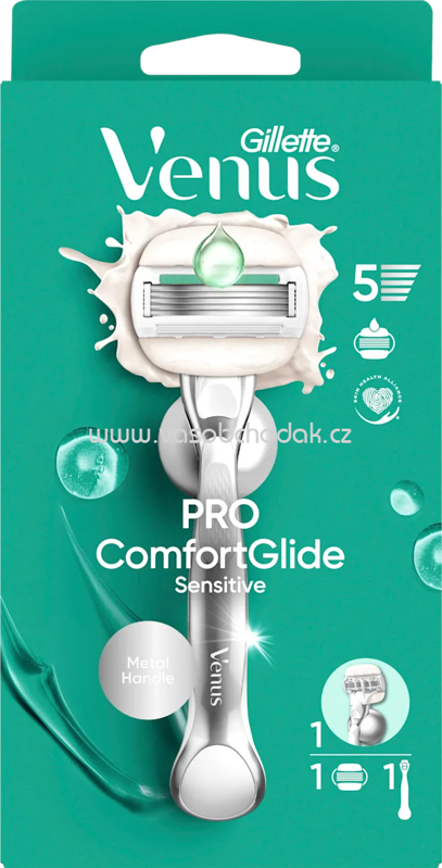 Gillette Venus Rasierer, Pro Comfortglide Sensitive, 1 St Gillette Venus Rasierer, Pro Comfortglide Sensitive, 1 St
