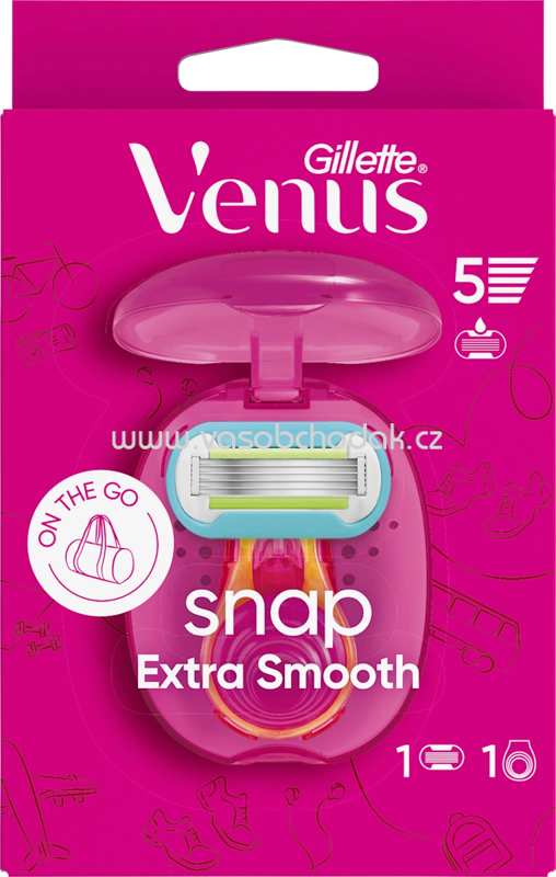 Gillette Venus Rasierer, Snap Extra Smooth, Reisegröße, 1 St