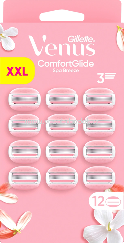 Gillette Venus Rasierklingen, Comfortglide Spa Breeze, 12 St