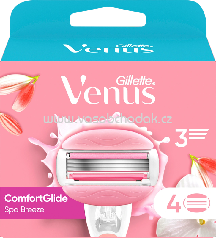 Gillette Venus Rasierklingen, Comfortglide Spa Breeze, 4 St