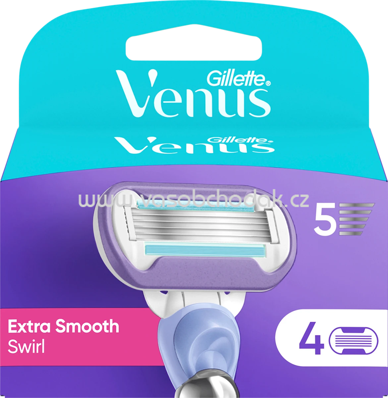 Gillette Venus Rasierklingen, Extra Smooth Swirl, 4 St Gillette Venus Rasierklingen, Extra Smooth Swirl, 4 St