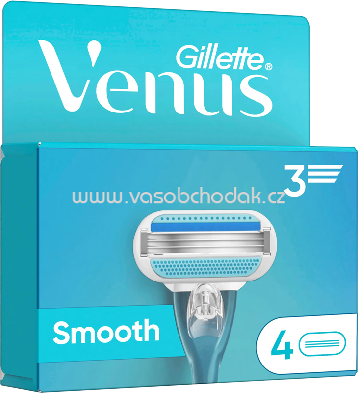 Gillette Venus Rasierklingen, Smooth, 4 St