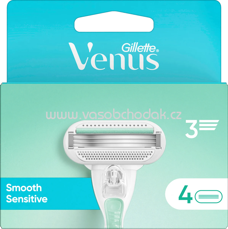 Gillette Venus Rasierklingen, Smooth Sensitive, 4 St