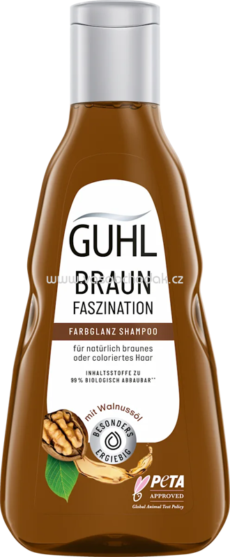 GUHL Shampoo Farbglanz Braun Faszination, 250 ml GUHL Shampoo Farbglanz Braun Faszination, 250 ml