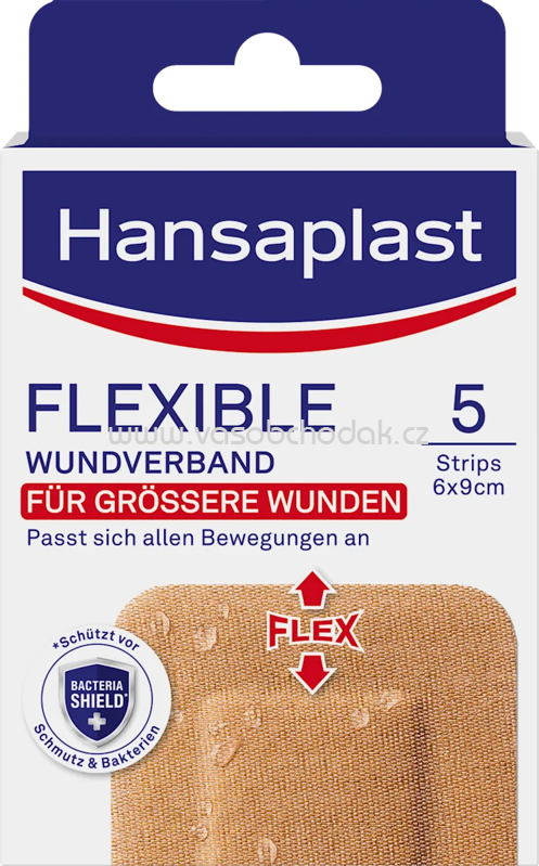 Hansaplast Flexibler Wundverband (6x9 cm), 5 St
