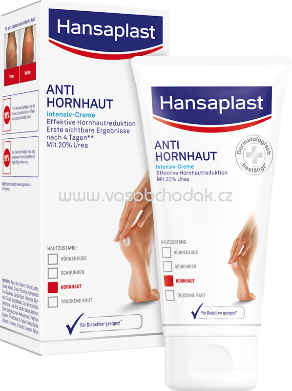 Hansaplast Fußcreme Anti Hornhaut Intensiv Urea, 75 ml Hansaplast Fußcreme Anti Hornhaut Intensiv Urea, 75 ml