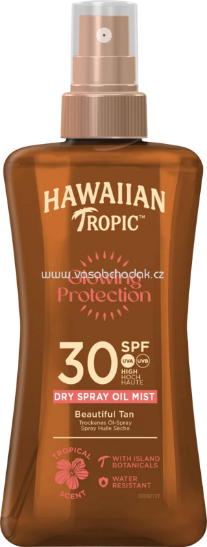 Hawaiian Tropic Sonnenöl Spray mit Kokosnuss & Arganöl, LSF 30, 200 ml Hawaiian Tropic Sonnenöl Spray mit Kokosnuss & Arganöl, LSF 30, 200 ml