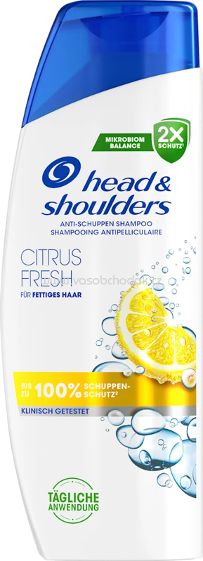 head&shoulders Shampoo Anti-Schuppen Citrus Fresh, 300 ml