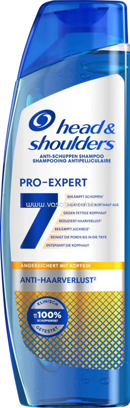head&shoulders Shampoo Anti-Schuppen ProExpert 7 Anti-Haarverlust, 250 ml head&shoulders Shampoo Anti-Schuppen ProExpert 7 Anti-Haarverlust, 250 ml