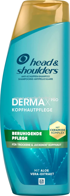 head&shoulders Shampoo Derma x Pro Beruhigend, 400 ml
