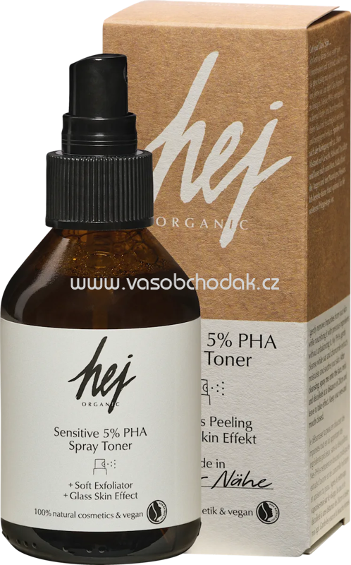 hej ORGANIC Toner Spray 5% PHA Sensitive, 100 ml hej ORGANIC Toner Spray 5% PHA Sensitive, 100 ml