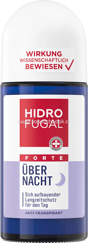 Hidrofugal Antitranspirant Deo Roll-on Über Nacht, 50 ml Hidrofugal Antitranspirant Deo Roll-on Über Nacht, 50 ml