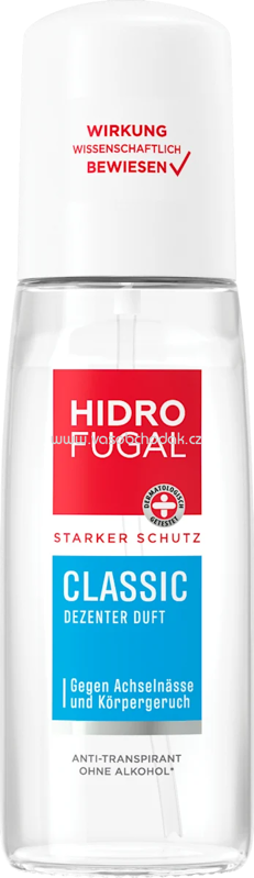 Hidrofugal Antitranspirant Deo Zerstäuber Classic, 75 ml Hidrofugal Antitranspirant Deo Zerstäuber Classic, 75 ml