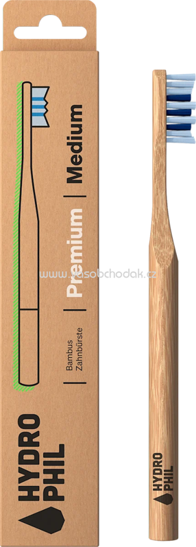 Hydrophil Zahnbürste Premium medium / natur & atlantic ocean, 1 St Hydrophil Zahnbürste Premium medium / natur & atlantic ocean, 1 St