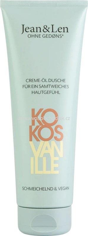 Jean&Len Duschgel Creme-Öl Kokos & Vanille, 250 ml Jean&Len Duschgel Creme-Öl Kokos & Vanille, 250 ml