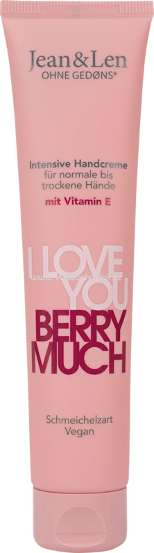 Jean&Len Handcreme berry much intensiv mit Vitamin E, 75 ml Jean&Len Handcreme berry much intensiv mit Vitamin E, 75 ml