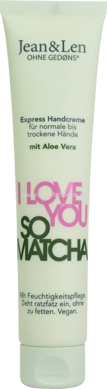 Jean&Len Handcreme I love you so matcha, 75 ml Jean&Len Handcreme I love you so matcha, 75 ml