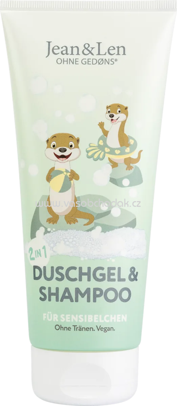 Jean&Len Kinder Dusche & Shampoo 2in1 Sensibelchen, 200 ml Jean&Len Kinder Dusche & Shampoo 2in1 Sensibelchen, 200 ml
