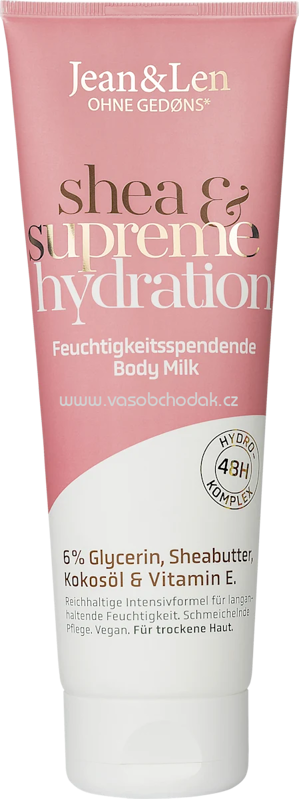 Jean&Len Körpermilch Shea & Superme Hydration, 250 ml Jean&Len Körpermilch Shea & Superme Hydration, 250 ml