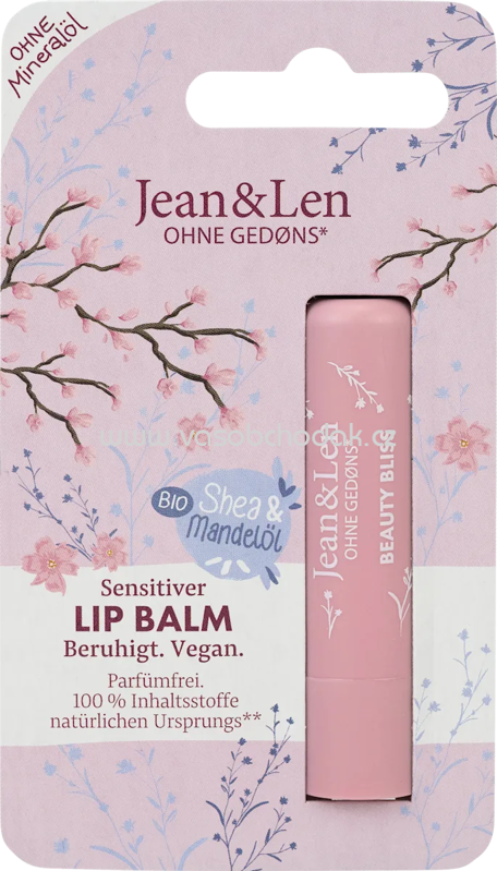Jean&Len Lippenpflege Mandel Sensitiv, 4,7 g Jean&Len Lippenpflege Mandel Sensitiv, 4,7 g