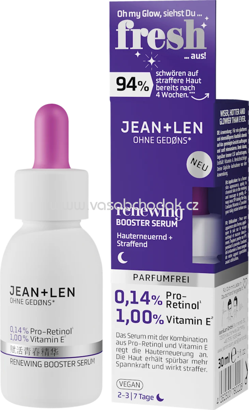 Jean&Len Serum Renewing Booster, 30 ml Jean&Len Serum Renewing Booster, 30 ml