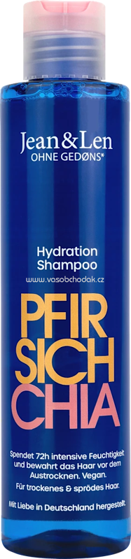 Jean&Len Shampoo Hydration Pfirsich Chia, 300 ml