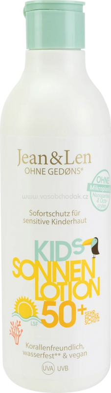 Jean&Len Sonnenmilch Kids sensitiv LSF 50+, 250 ml Jean&Len Sonnenmilch Kids sensitiv LSF 50+, 250 ml