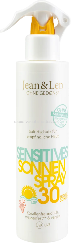 Jean&Len Sonnenspray sensitiv LSF 30, 250 ml Jean&Len Sonnenspray sensitiv LSF 30, 250 ml