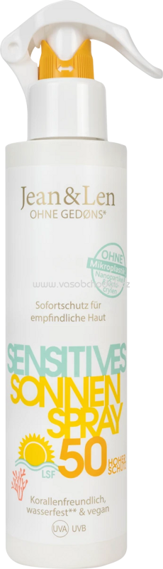 Jean&Len Sonnenspray sensitiv LSF 50, 250 ml Jean&Len Sonnenspray sensitiv LSF 50, 250 ml