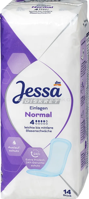 Jessa DISKRET Einlagen Inkontinenz Normal, 14 St Jessa DISKRET Einlagen Inkontinenz Normal, 14 St