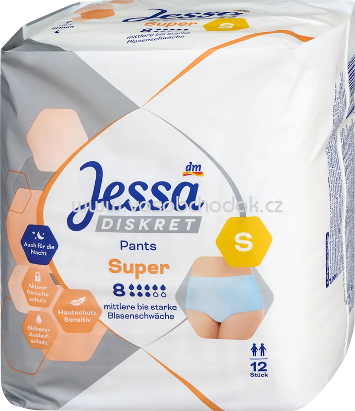 Jessa DISKRET Pants Inkontinenz Super Gr. S, 12 St Jessa DISKRET Pants Inkontinenz Super Gr. S, 12 St