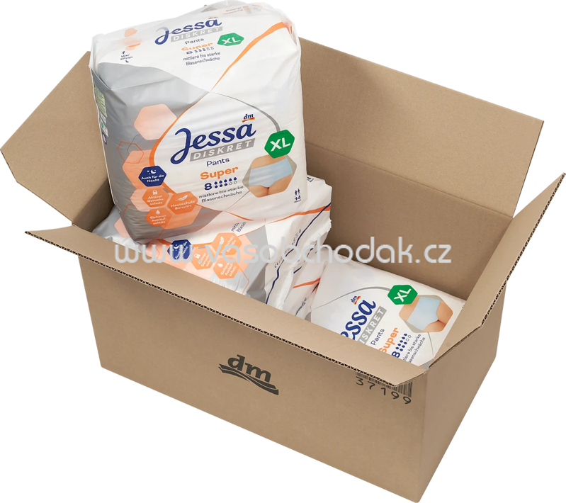 Jessa DISKRET Pants Inkontinenz Super Gr. XL Vorteilspack (4x14St), 56 St Jessa DISKRET Pants Inkontinenz Super Gr. XL Vorteilspack (4x14St), 56 St